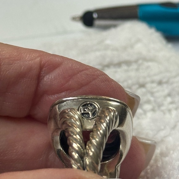 David Yurman rare 14mm Albion sterling Silver lavender amethyst Purple Ring 5.5 - Picture 7 of 11